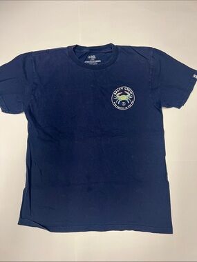 Salty Crew Navy Tee with Multicolor Wave Patch